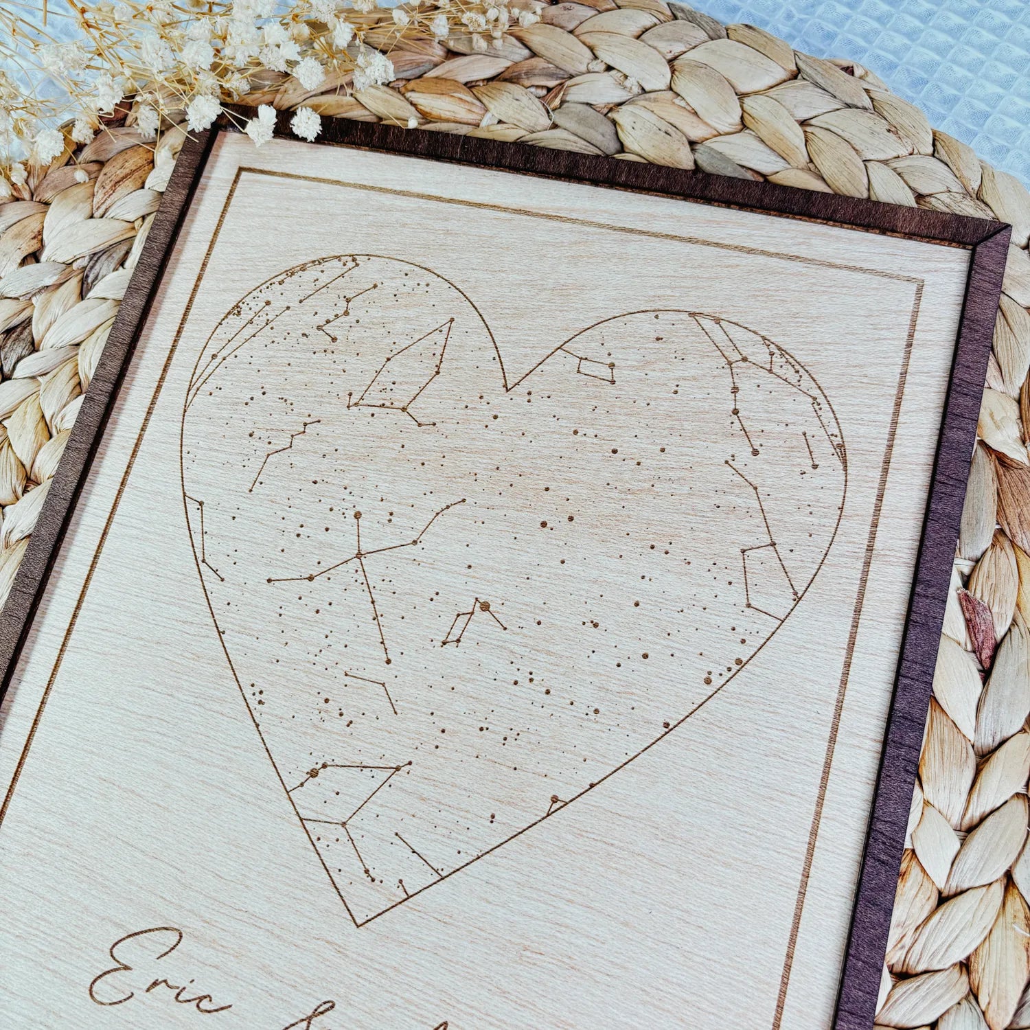 Cuadro Mapa Estelar "Mi Corazón”