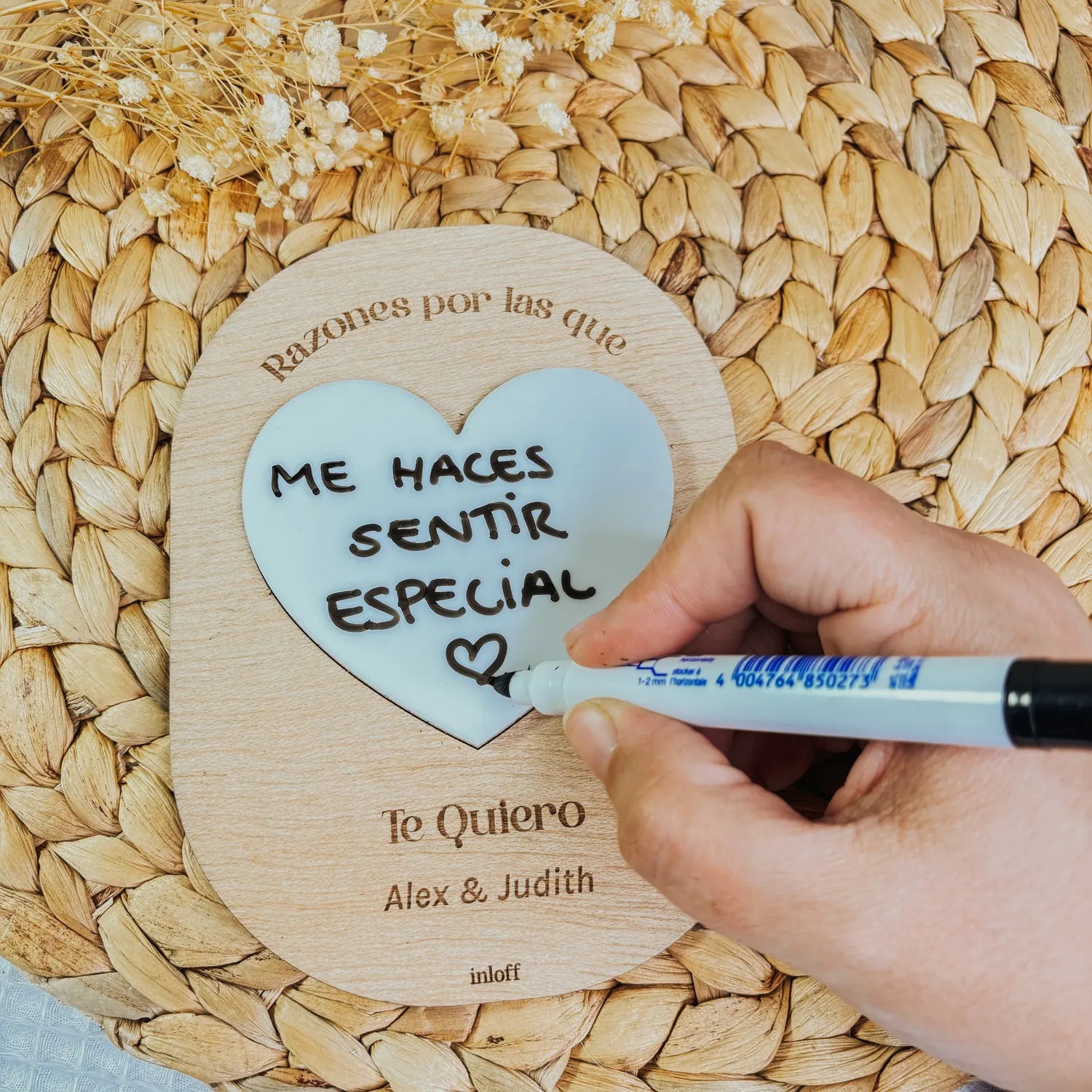 Pizarra de Mensajes Personalizada "Razones”