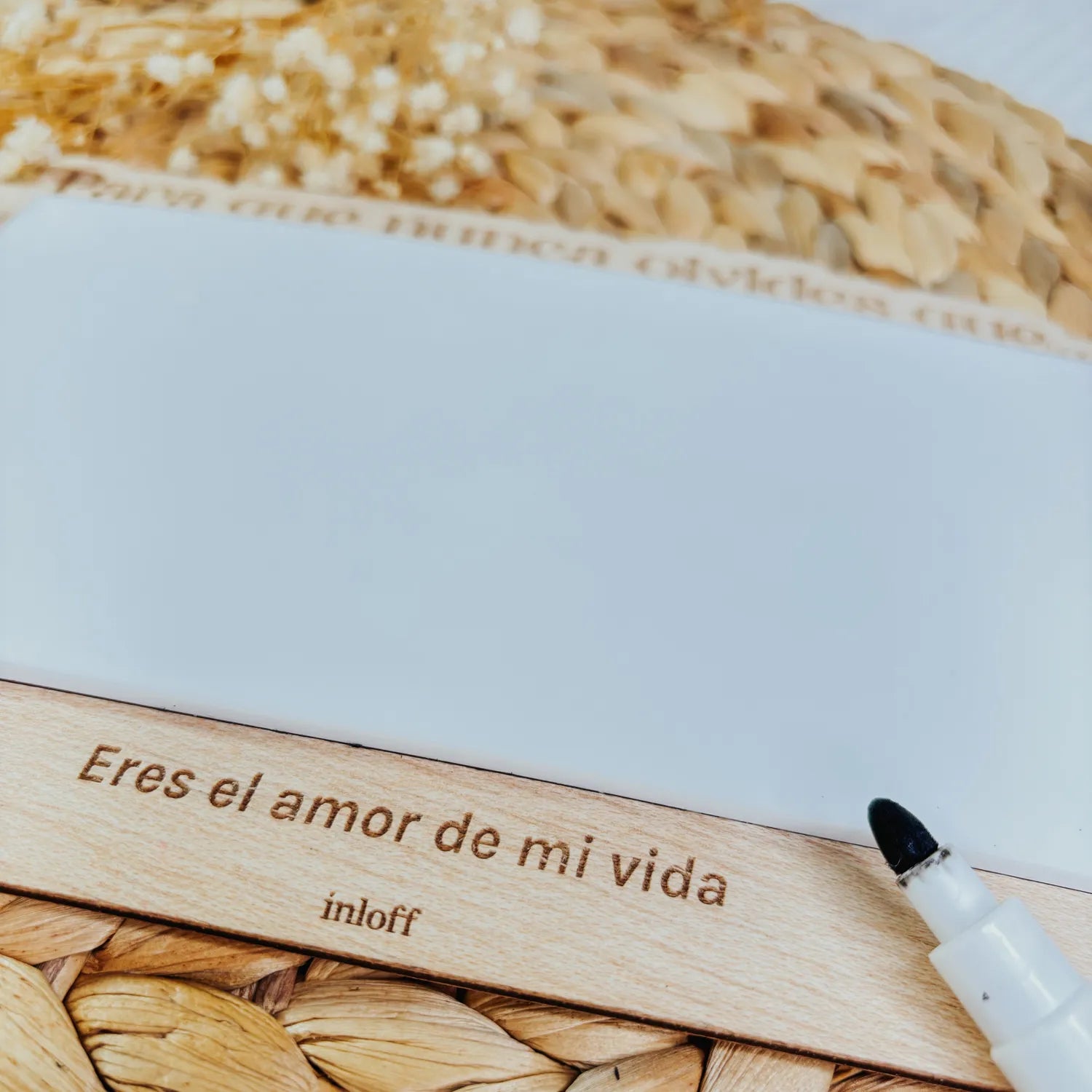 Pizarra de Mensajes Personalizada "Nunca Olvides”