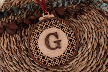 BOLA DE NAVIDAD RATÁN "INICIAL"