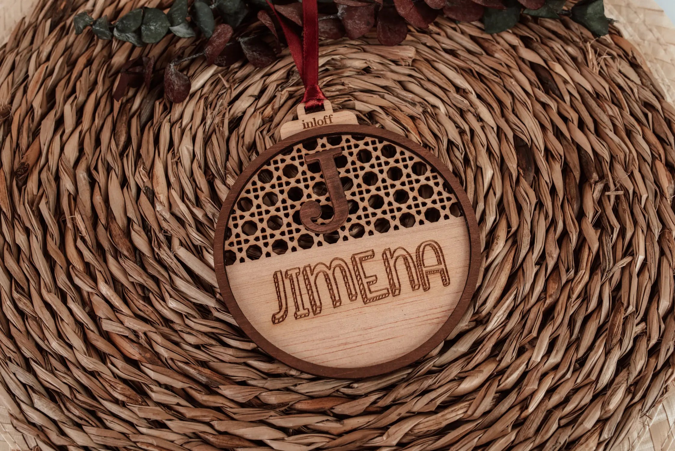 BOLA DE NAVIDAD RATÁN "MI PERSONA"