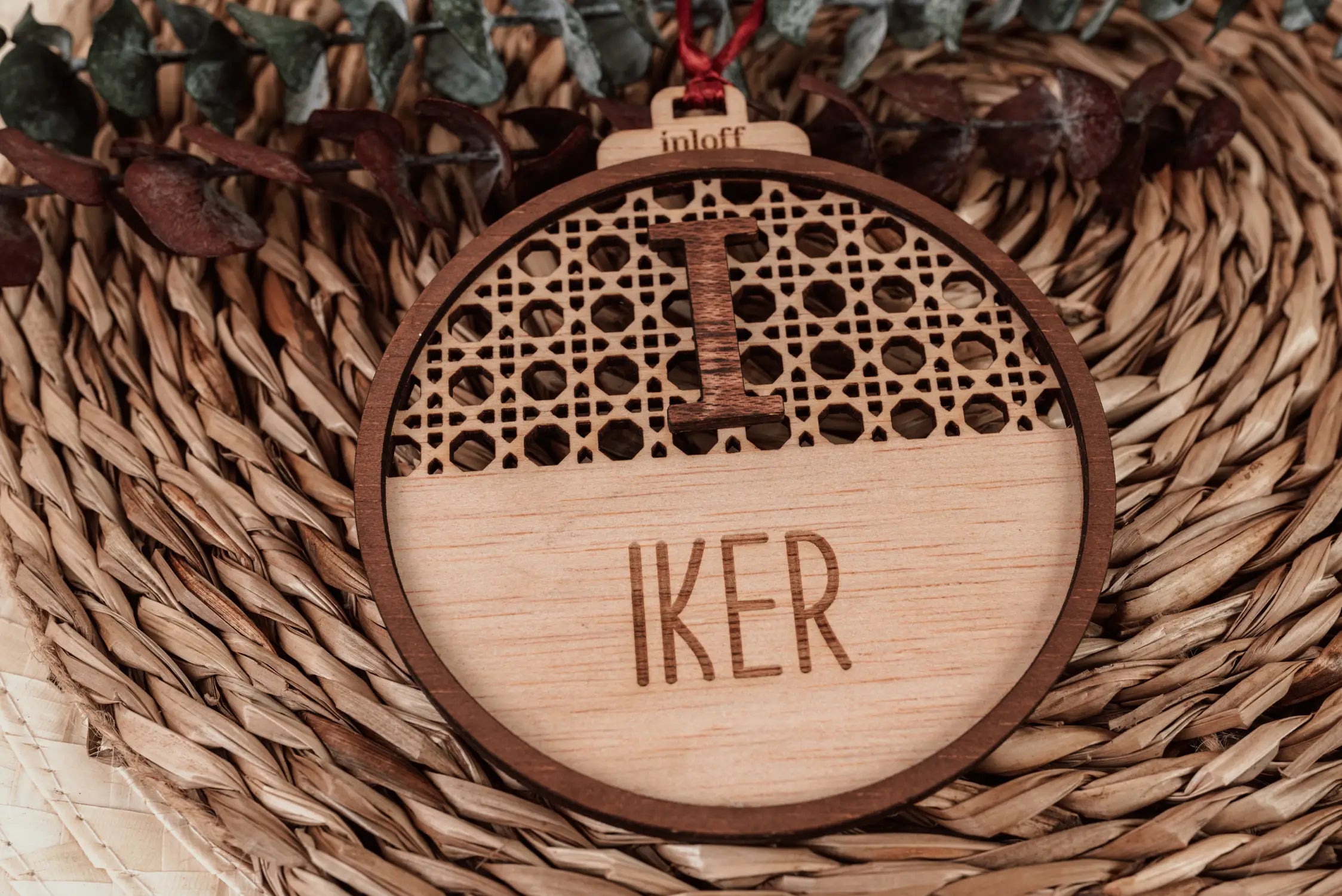 BOLA DE NAVIDAD RATÁN "MI PERSONA"