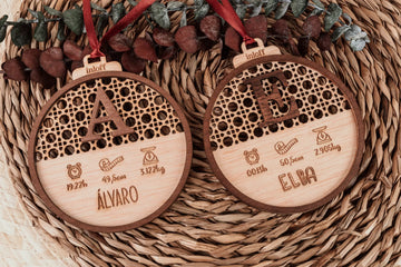 BOLA DE NAVIDAD RATÁN "NATALICIO"