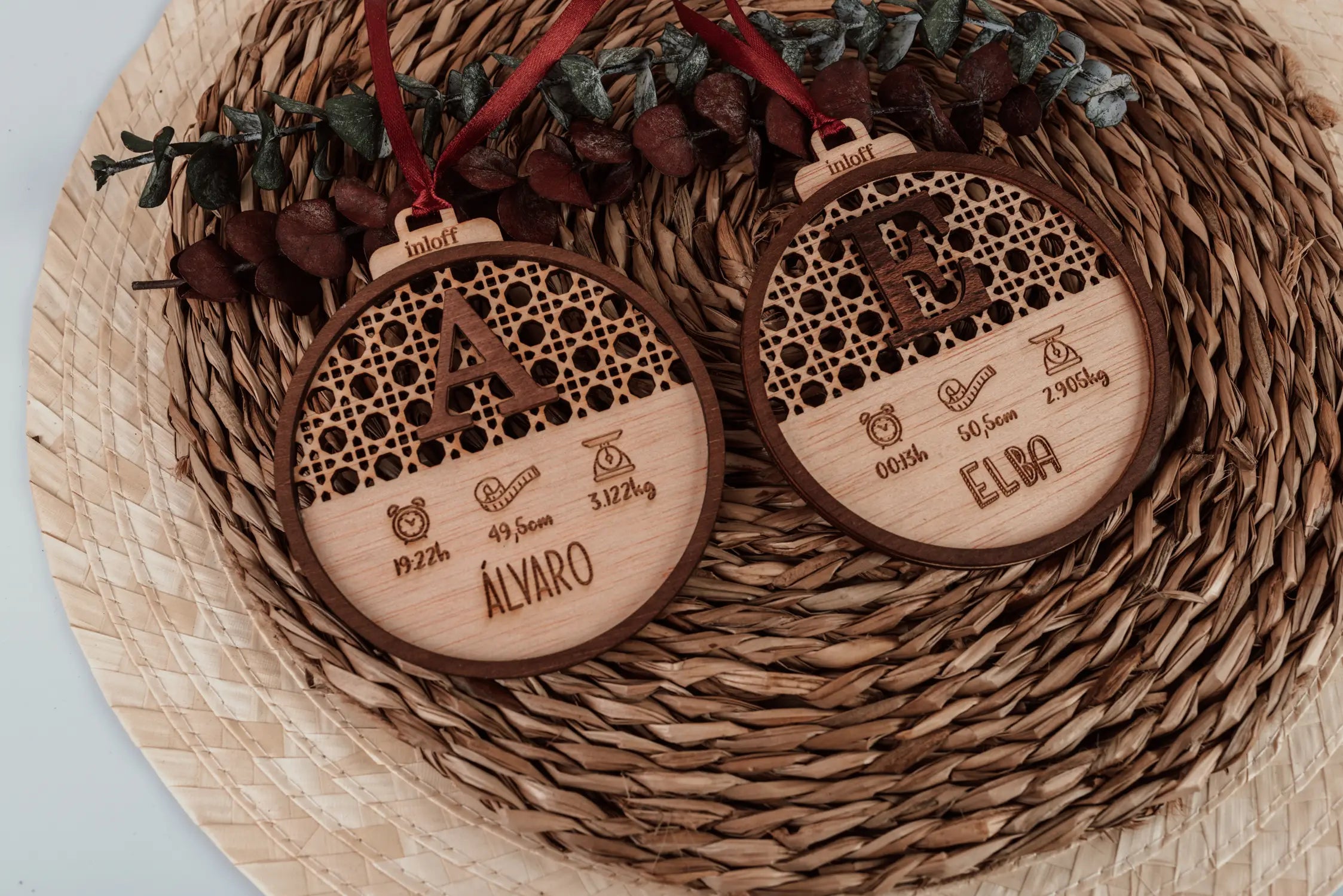 BOLA DE NAVIDAD RATÁN 