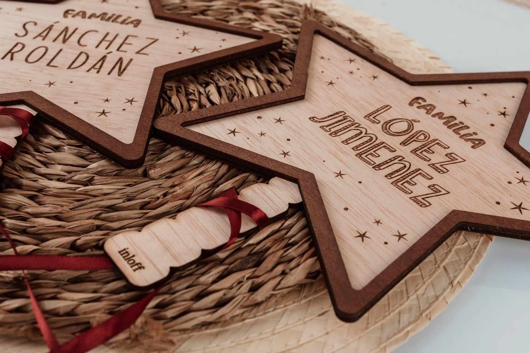 Adorno de Navidad Estrella Mágica "Familia"