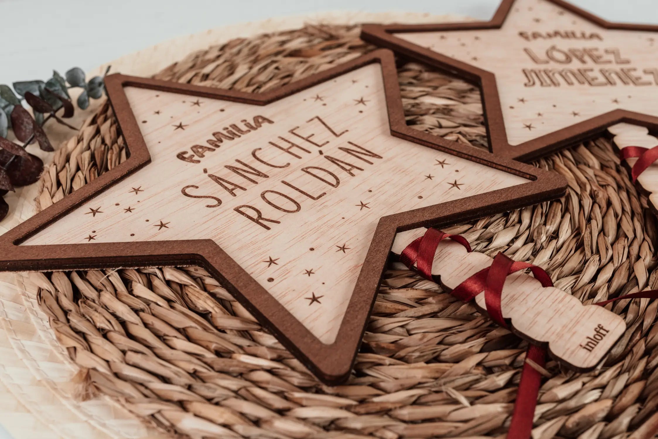 Adorno de Navidad Estrella Mágica "Familia"