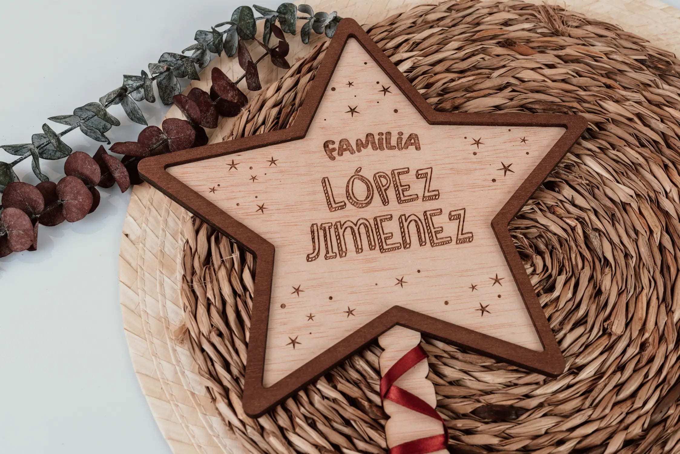 Adorno de Navidad Estrella Mágica "Familia"