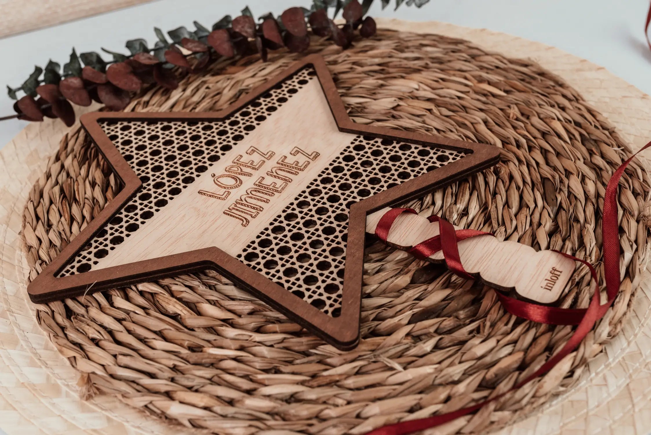 Adorno de Navidad Estrella Mágica "Ratán"