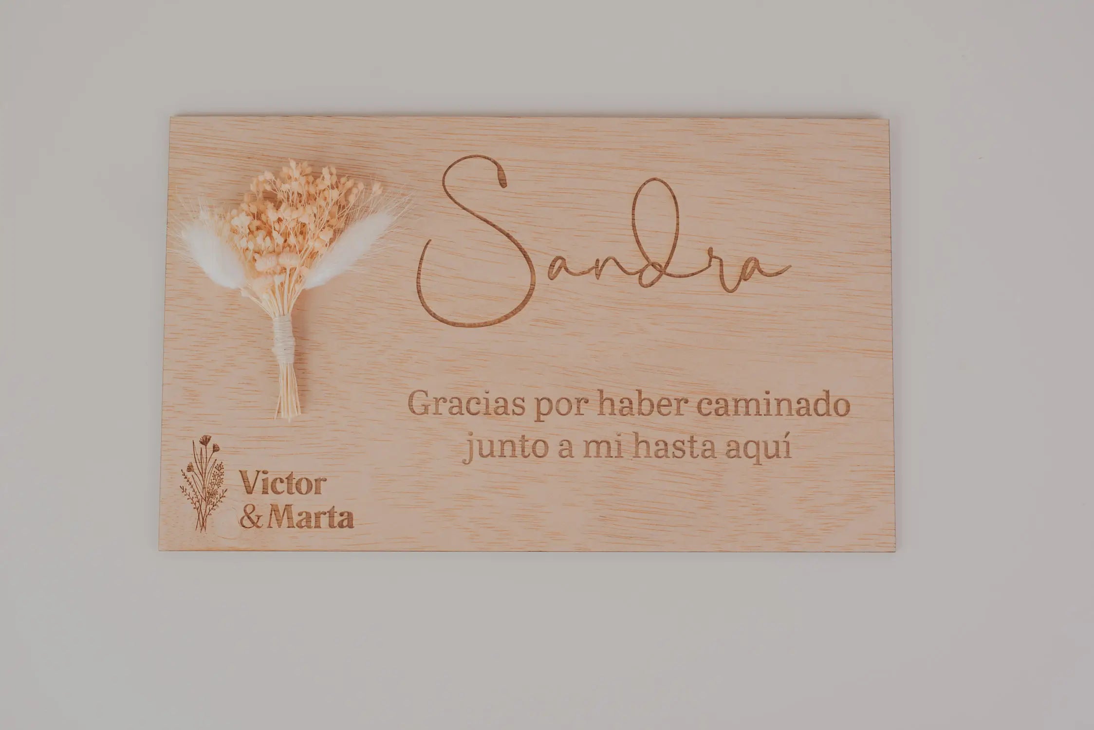 PLACA “ERES TÚ” BODA VINTAGE