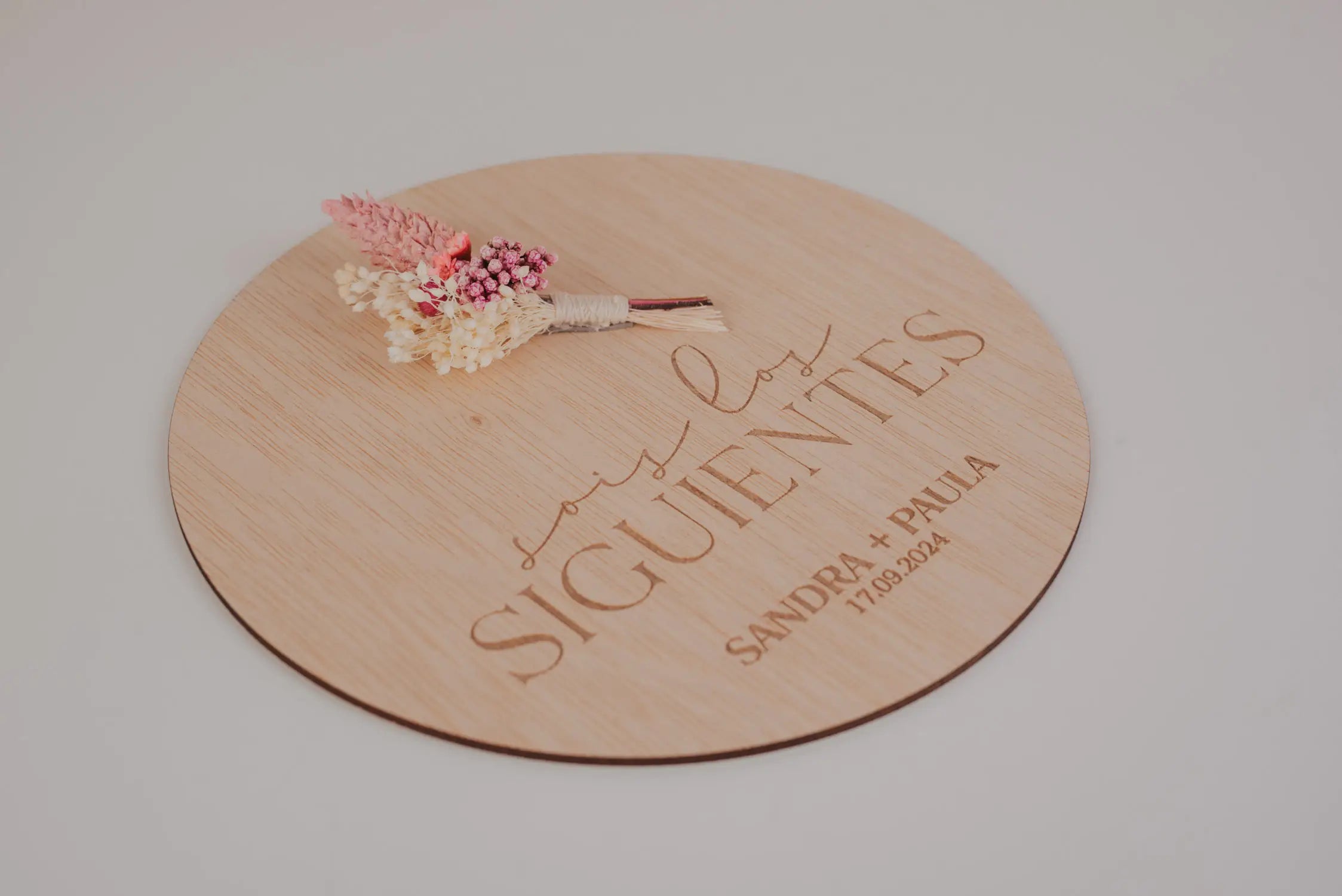 PLACA “SOIS LOS SIGUIENTES” NUESTRA BODA