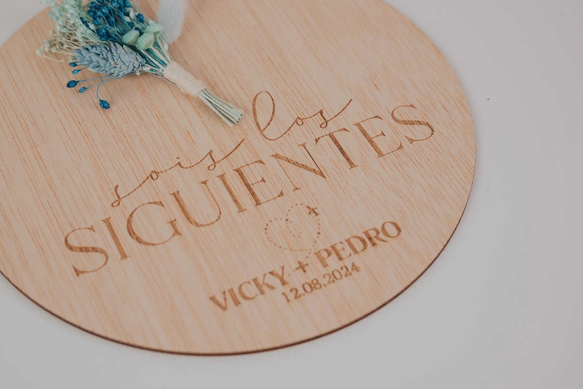 PLACA “SOIS LOS SIGUIENTES” BODA VIAJERA