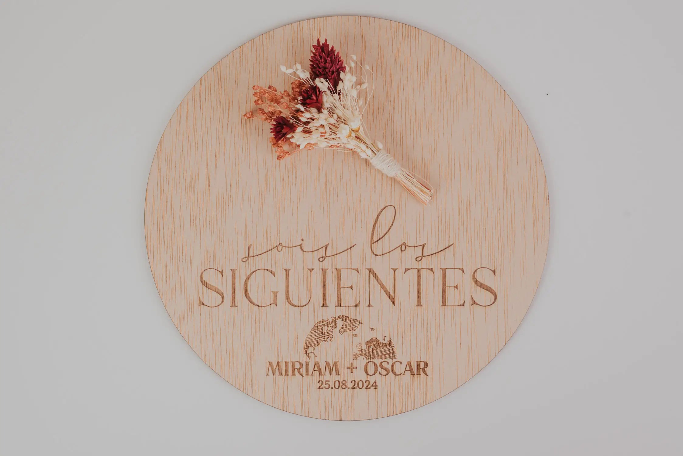 PLACA “SOIS LOS SIGUIENTES” BODA VIAJERA