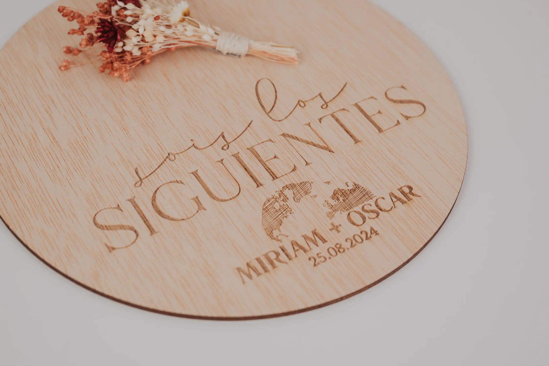 PLACA “SOIS LOS SIGUIENTES” BODA VIAJERA
