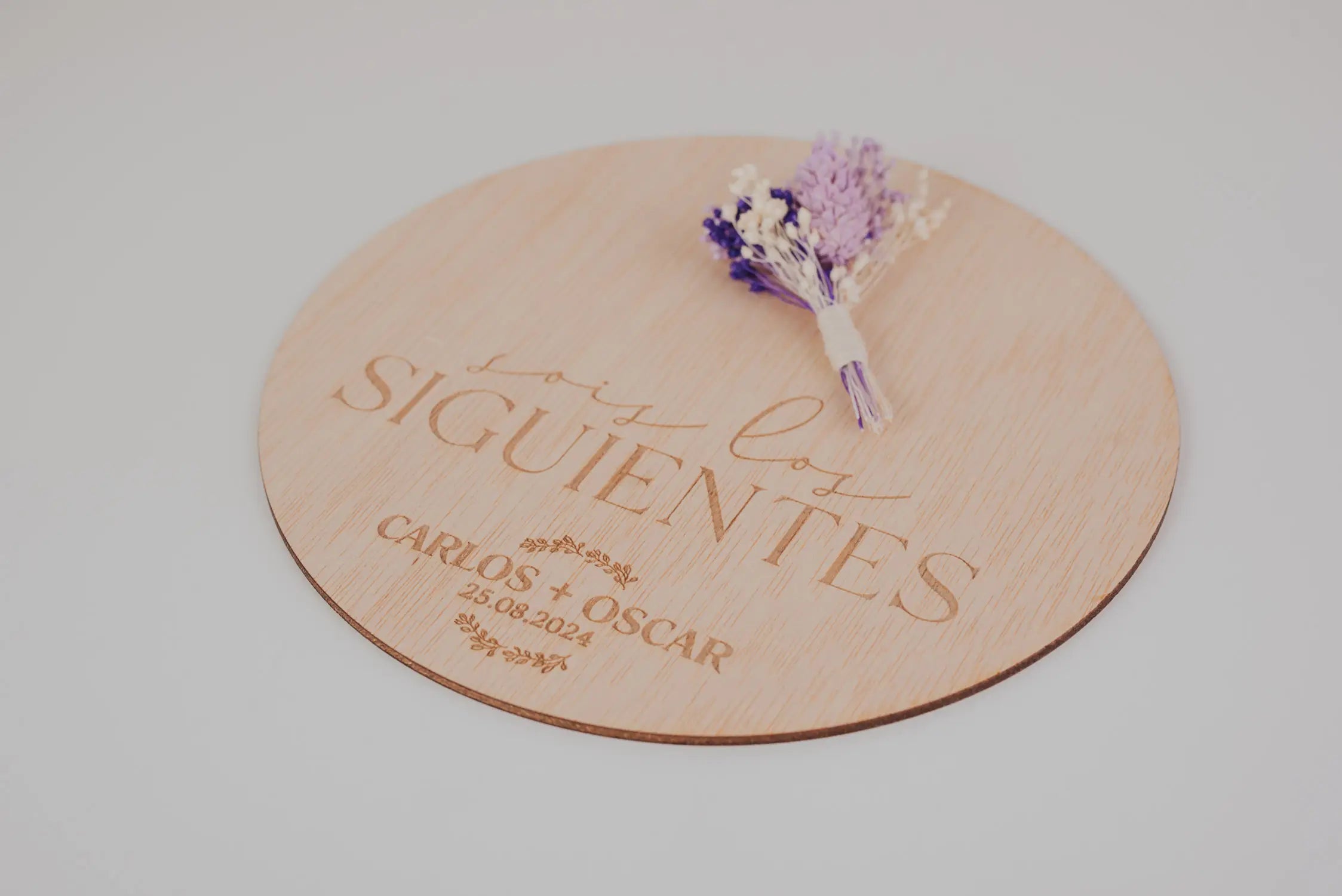 PLACA “SOIS LOS SIGUIENTES” BODA VINTAGE