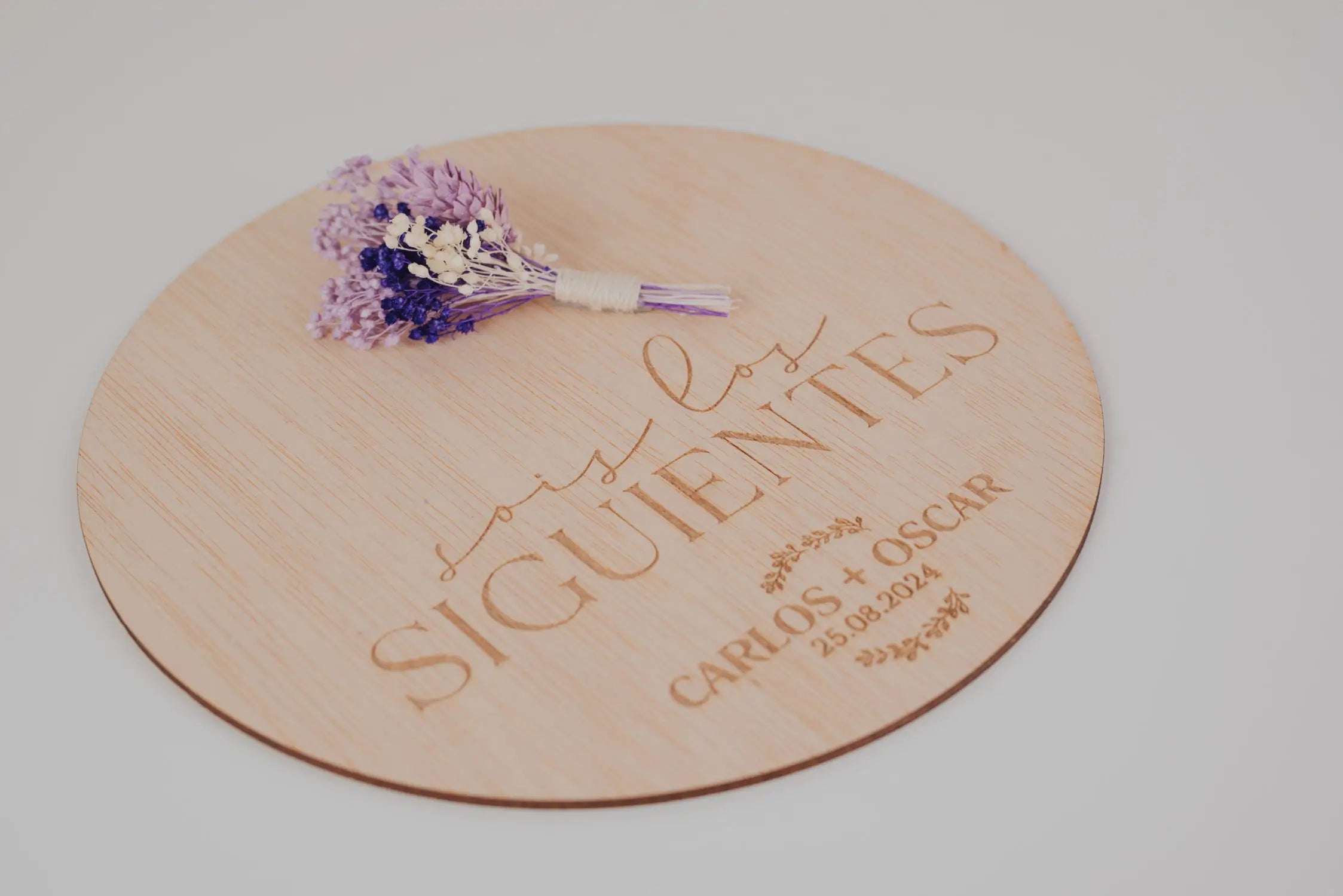 PLACA “SOIS LOS SIGUIENTES” BODA VINTAGE