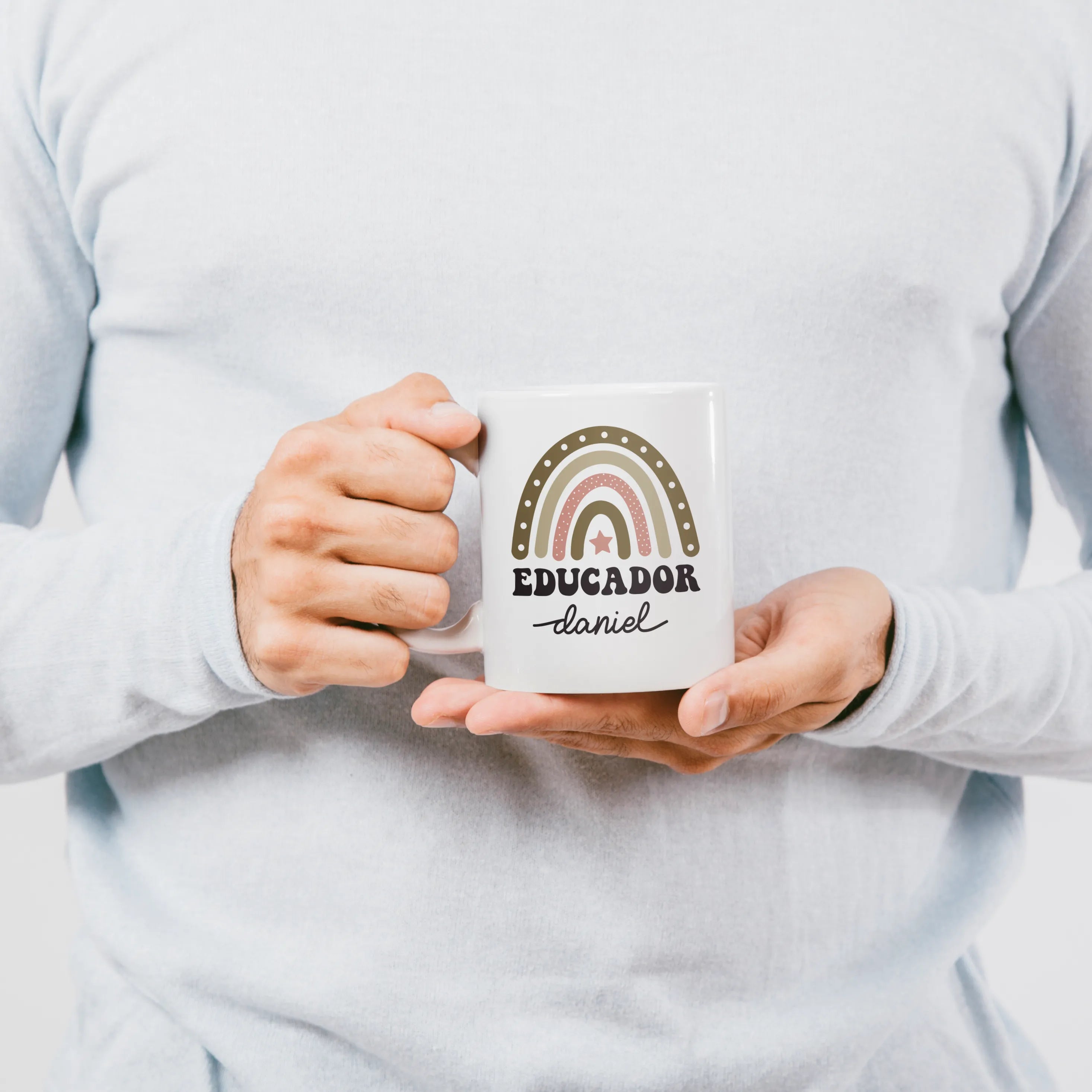 TAZA PROFE "ARCO IRIS"