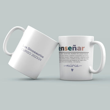 TAZA PROFE "ENSEÑAR"
