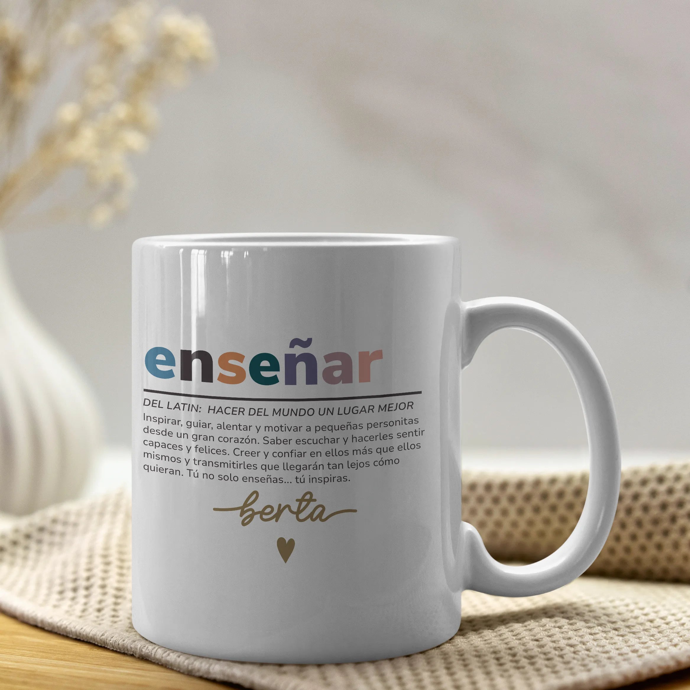 TAZA PROFE "ENSEÑAR"