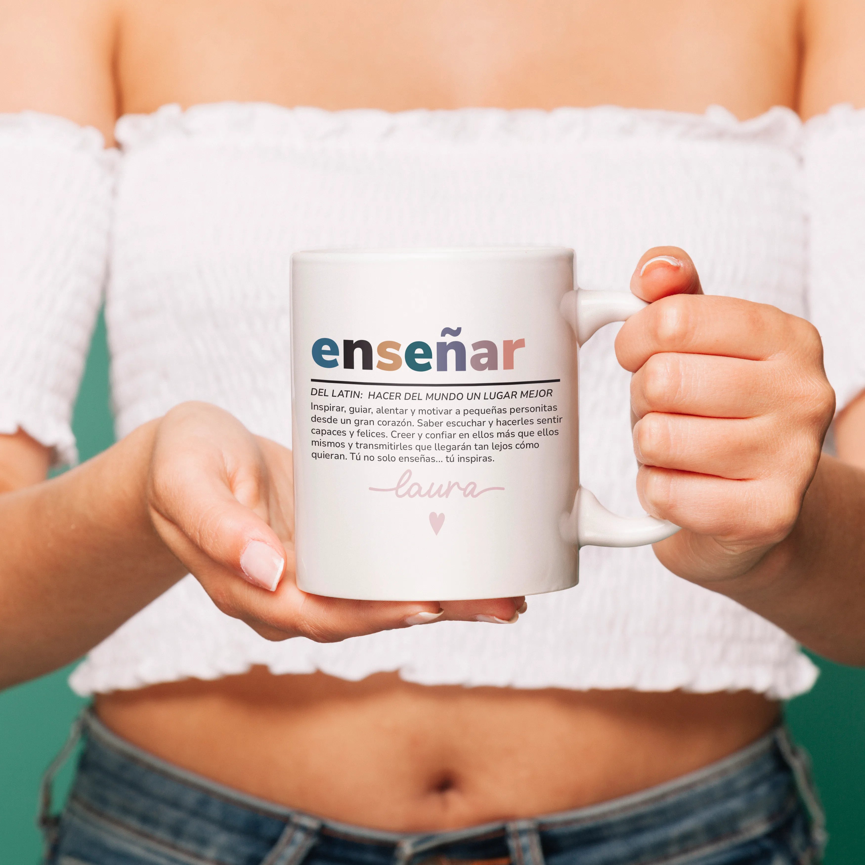 TAZA PROFE "ENSEÑAR"