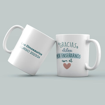 TAZA PROFE "GRACIAS DE CORAZÓN"