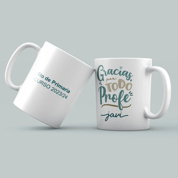 TAZA PROFE "GRACIAS POR TODO"