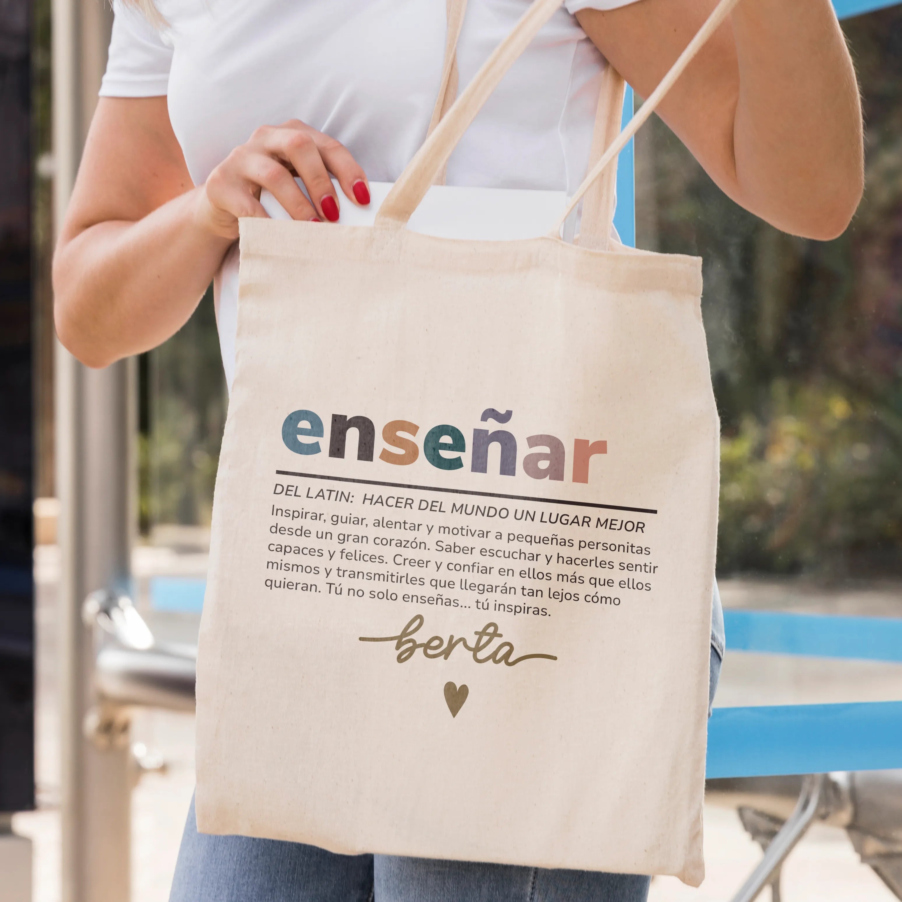 TOTEBAG PROFE "ENSEÑAR"