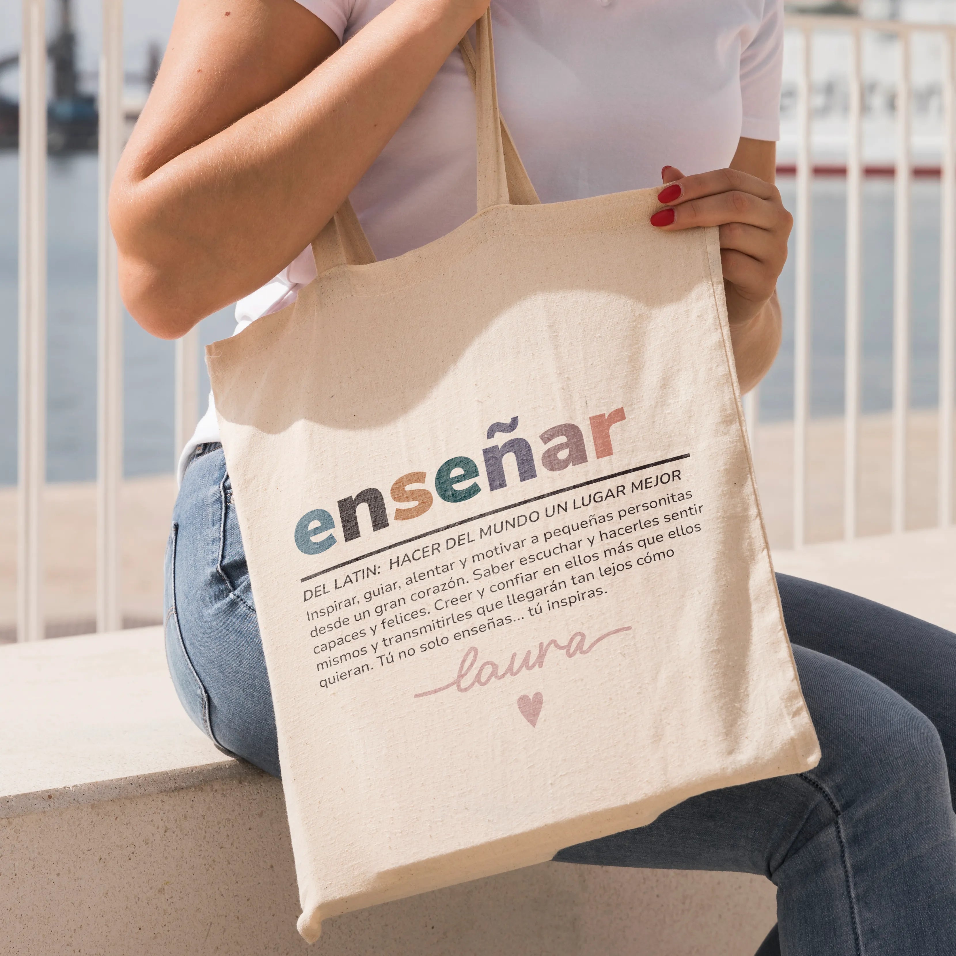 TOTEBAG PROFE "ENSEÑAR"