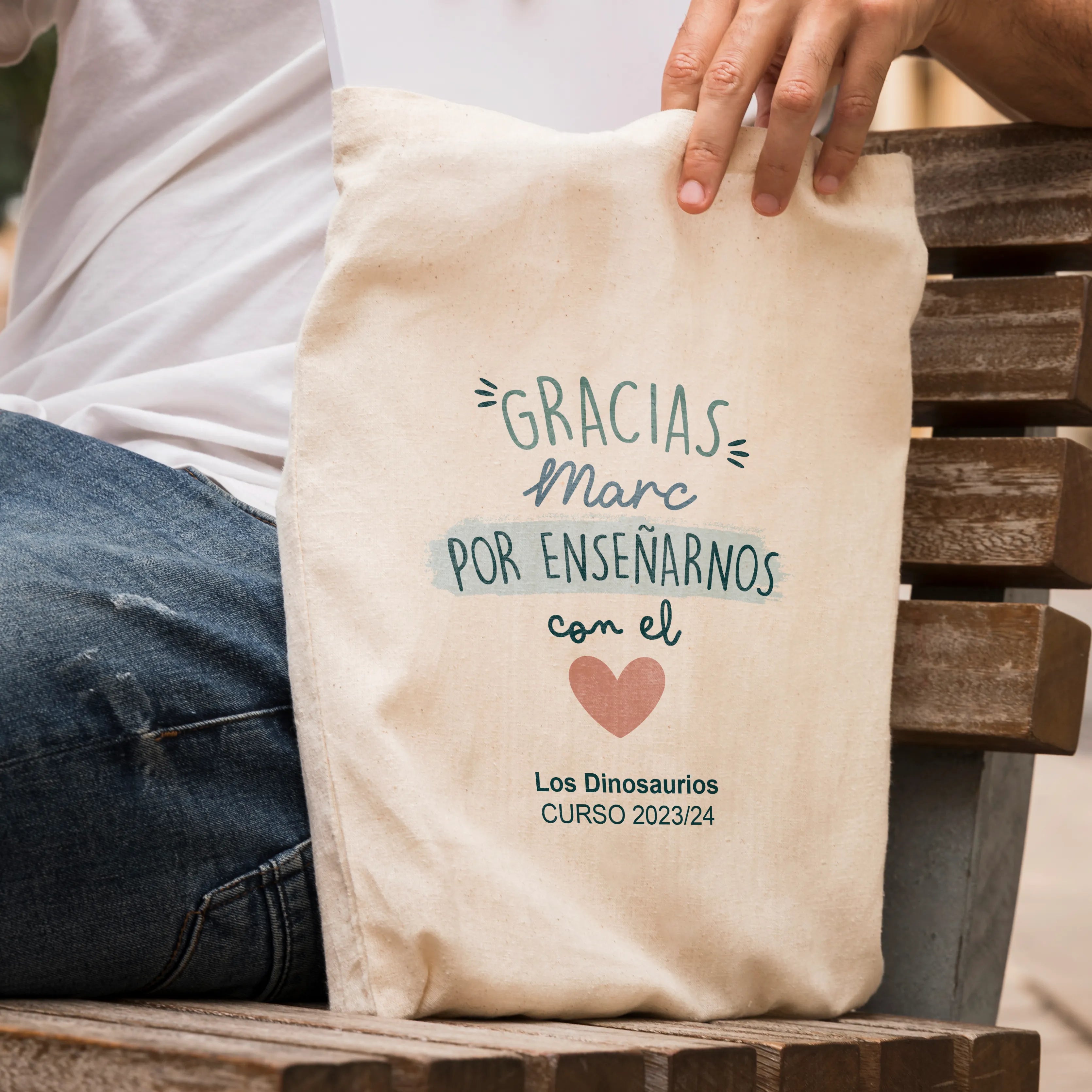 TOTEBAG PROFE "GRACIAS DE CORAZÓN"