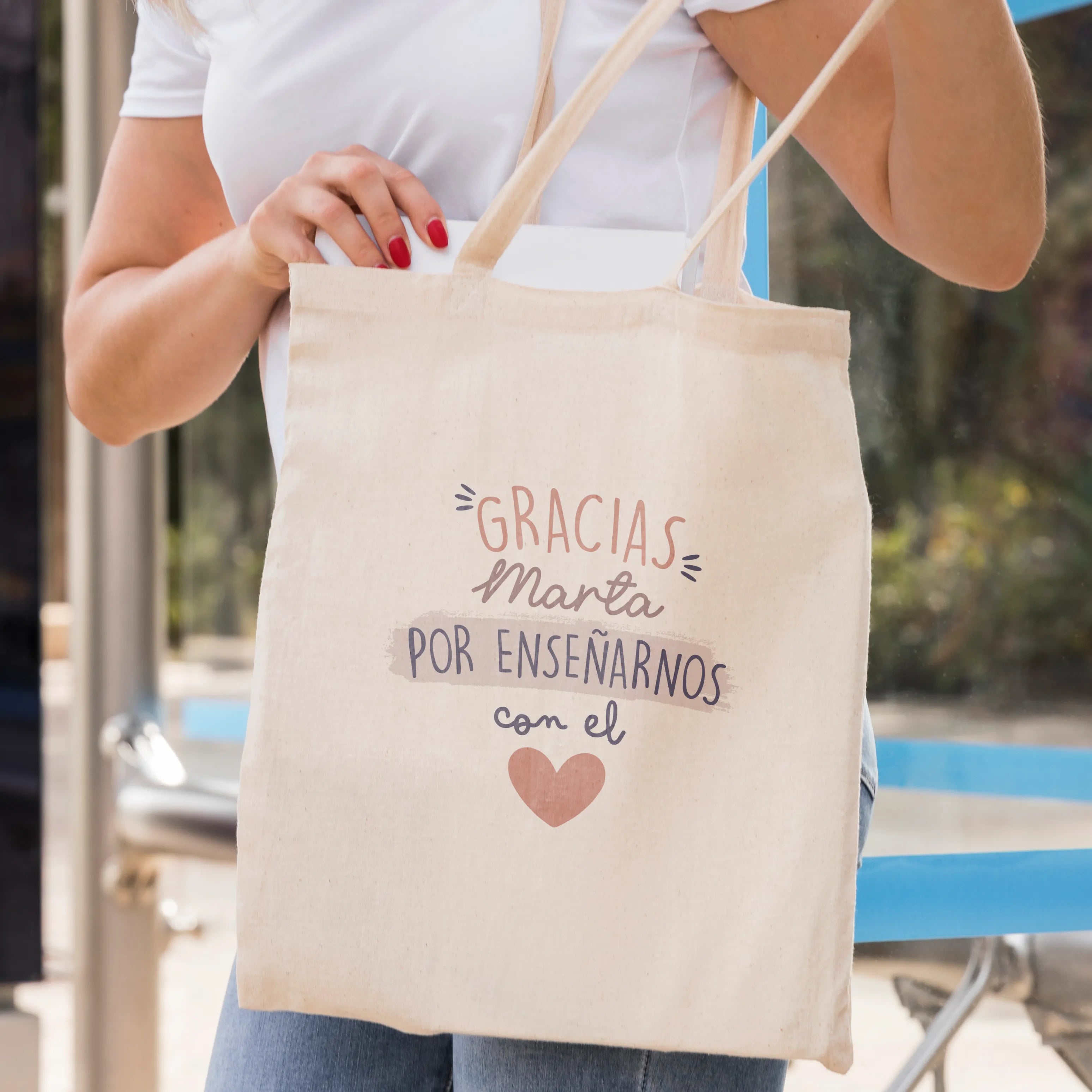 TOTEBAG PROFE "GRACIAS DE CORAZÓN"