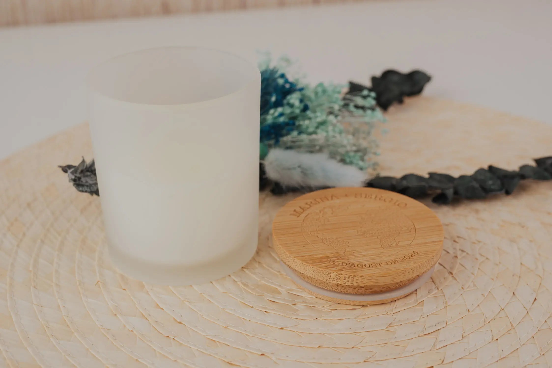 VELA AROMÁTICA BAMBÚ "NUESTRA BODA VIAJERA"