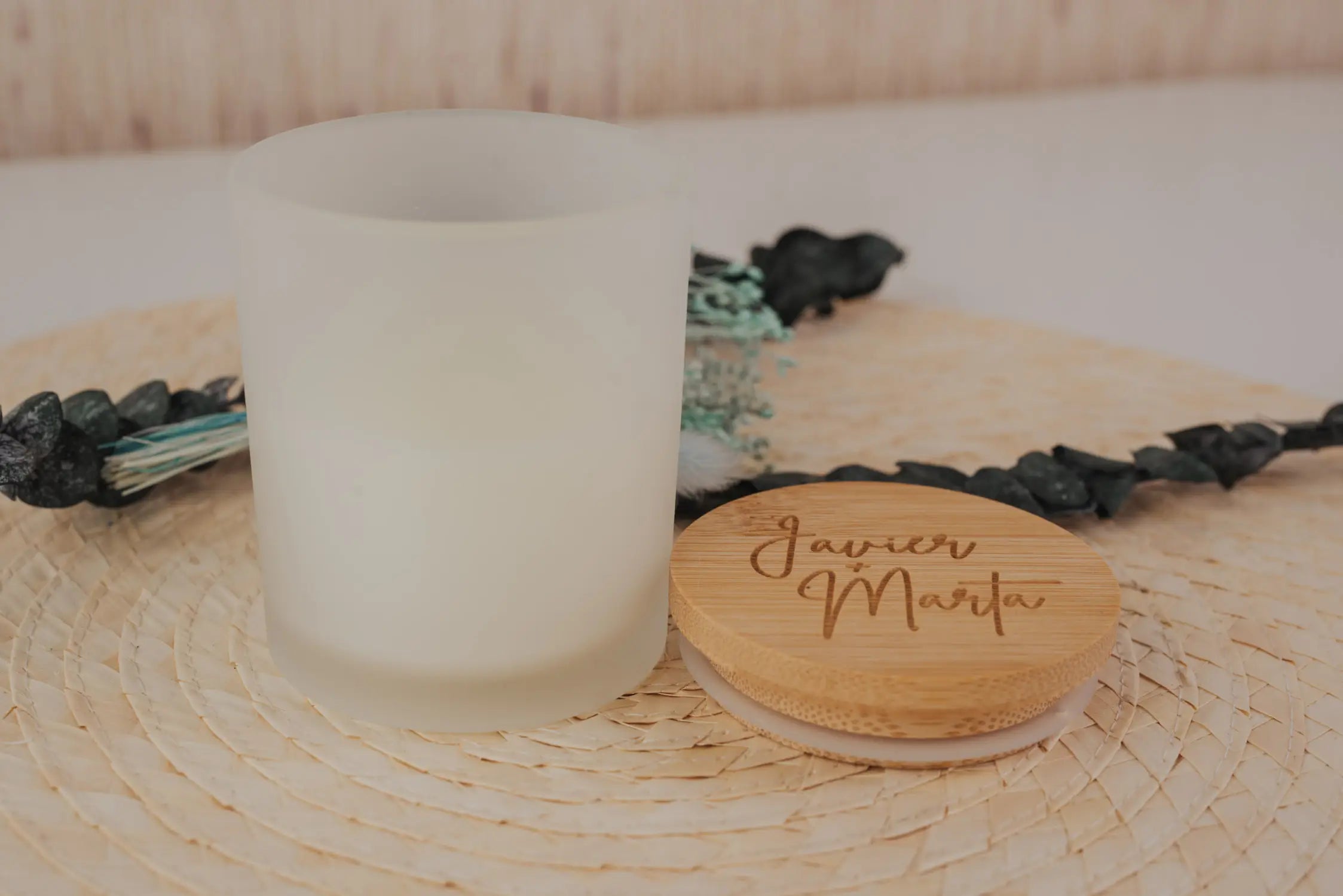 VELA AROMÁTICA BAMBÚ "NUESTRA BODA"