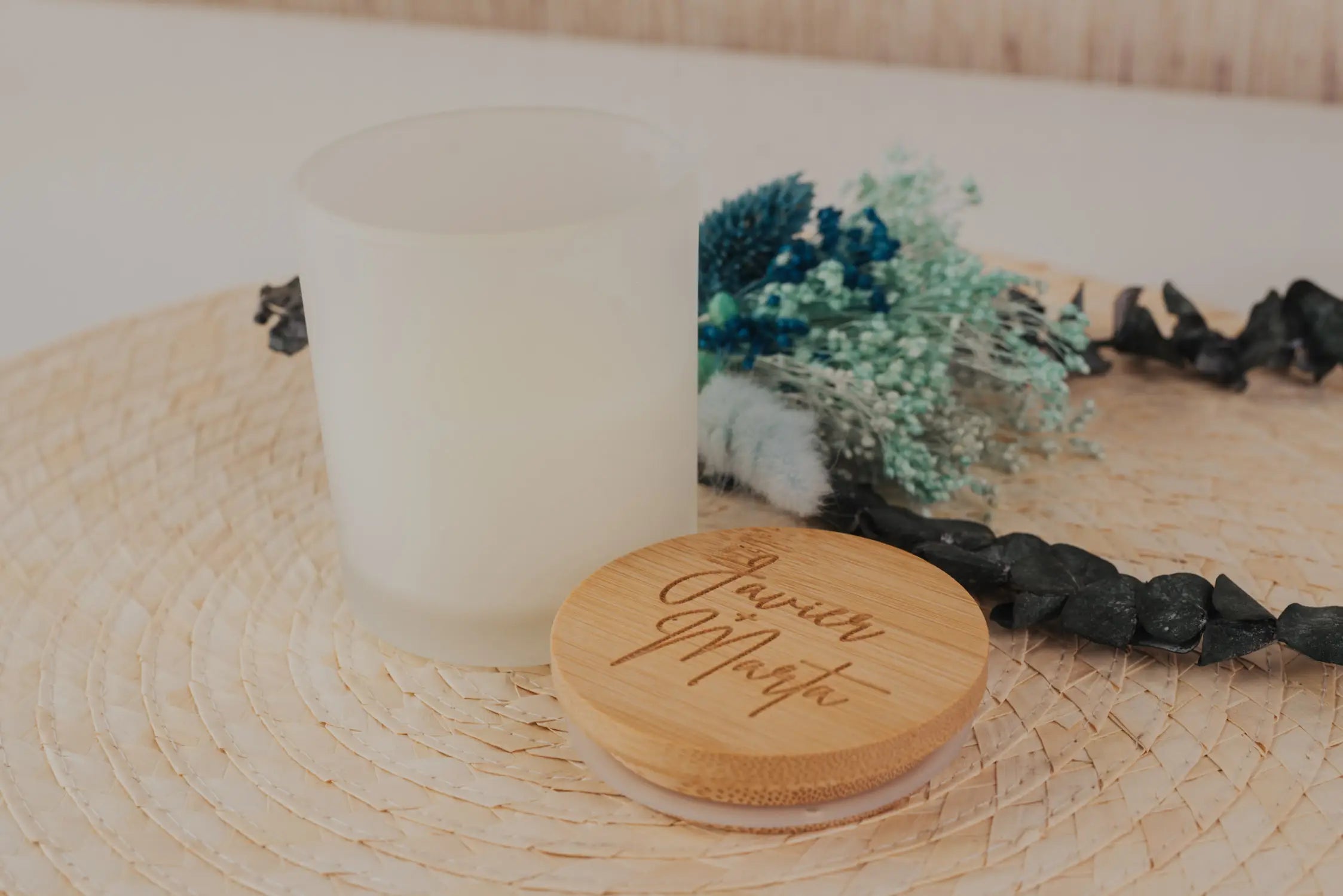 VELA AROMÁTICA BAMBÚ "NUESTRA BODA"