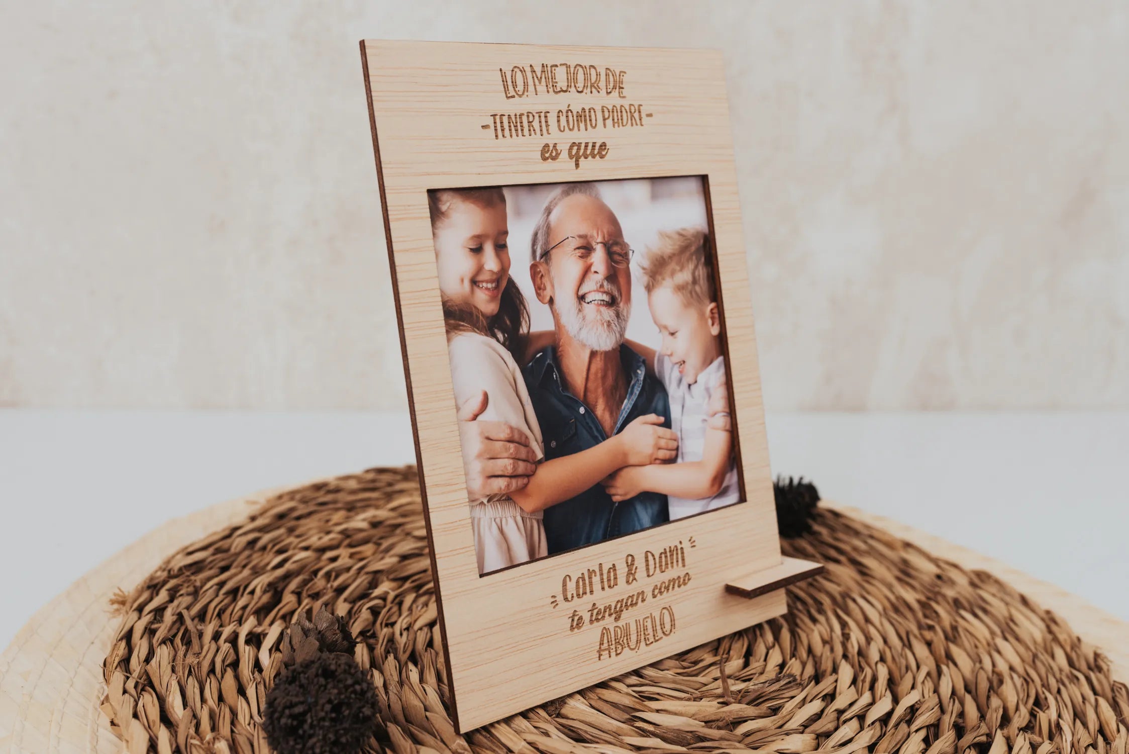 Portafotos Vintage "Lo Mejor del Abuelo"