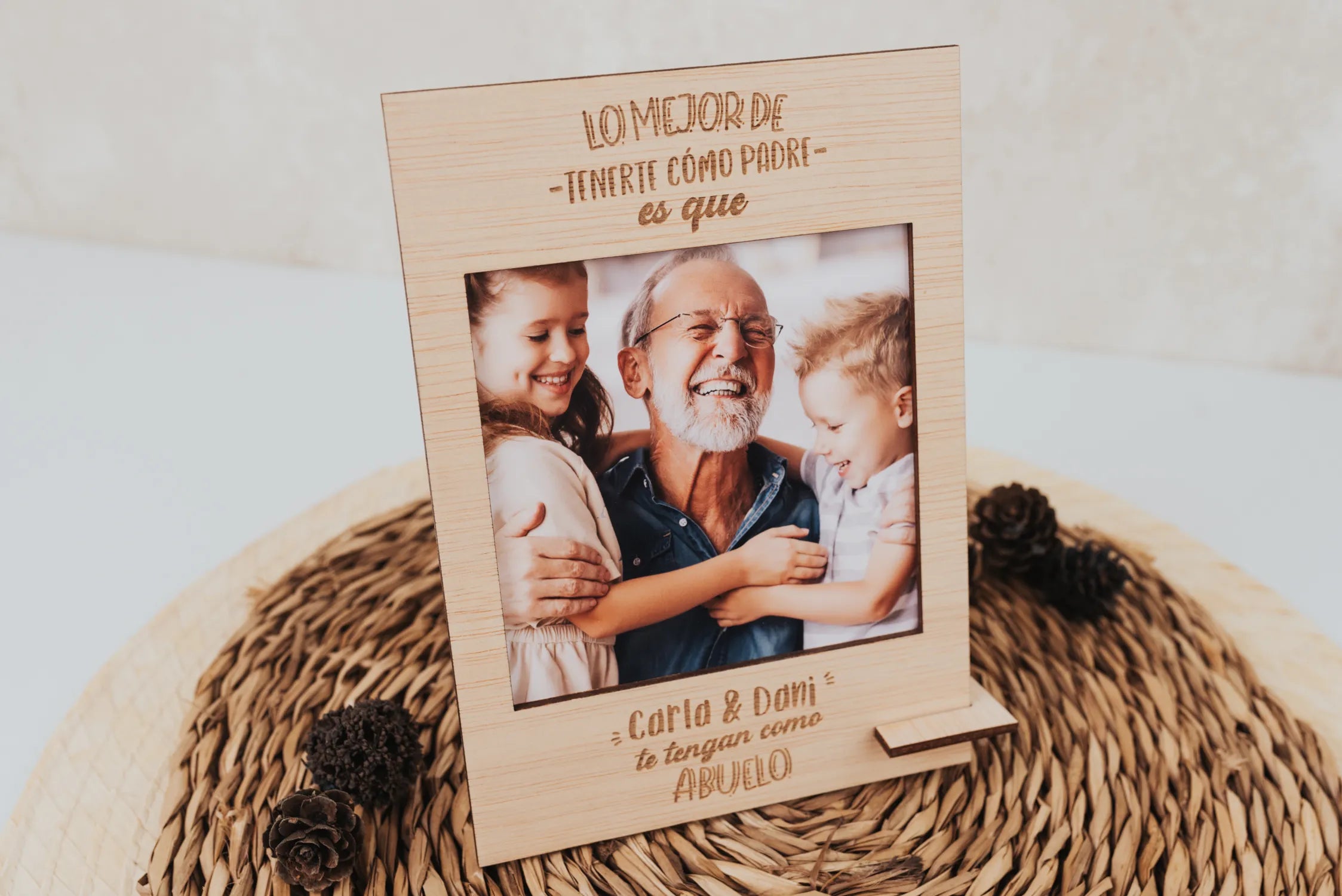 Portafotos Vintage "Lo Mejor del Abuelo"