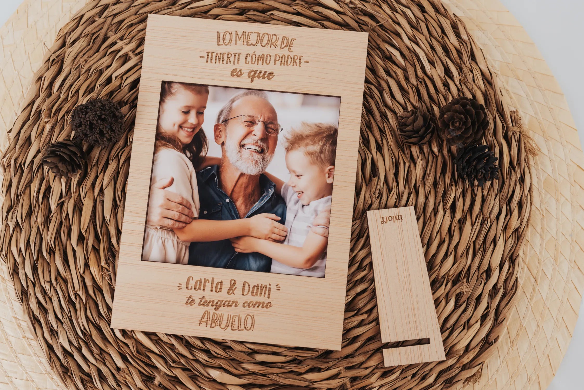 Portafotos Vintage "Lo Mejor del Abuelo"