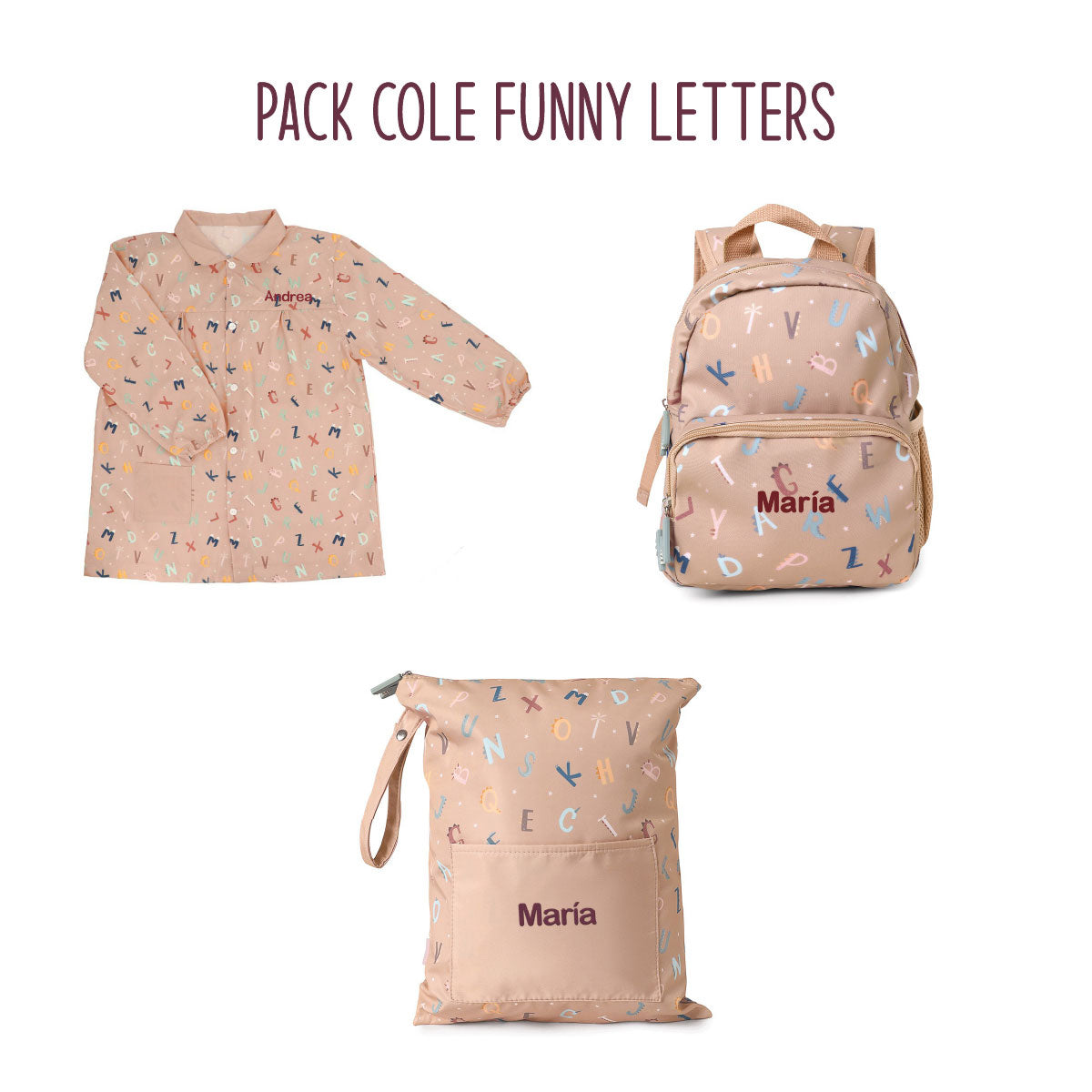 Pack Cole Colección Funny Letters