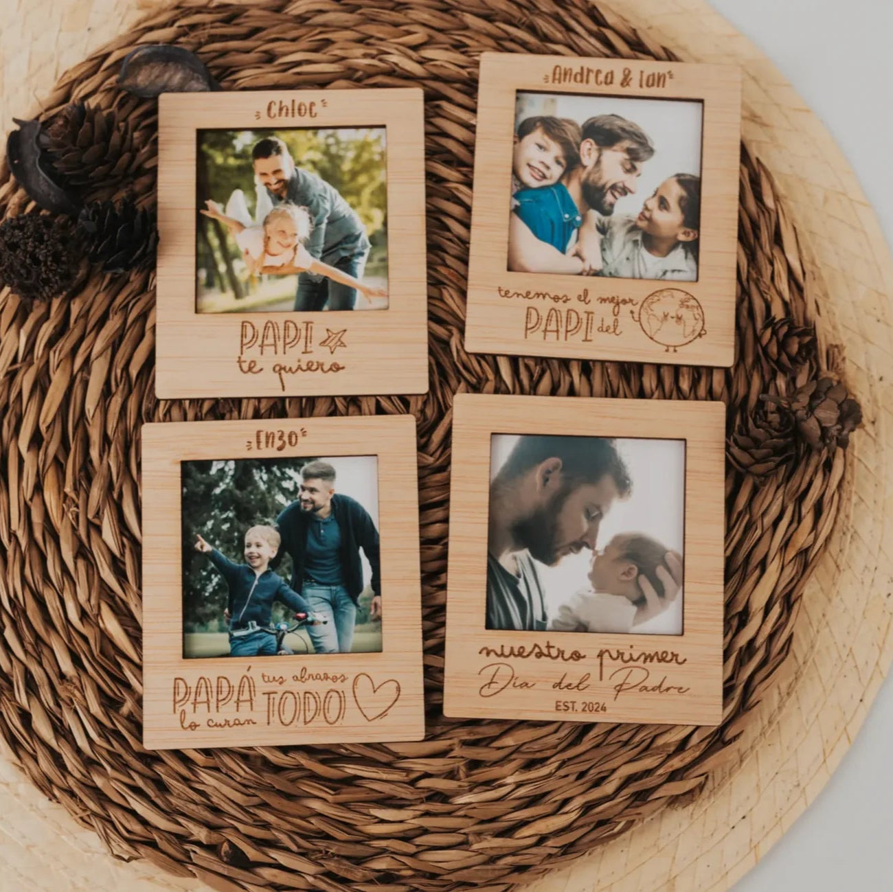 Portafotos Imán "Super Papá"