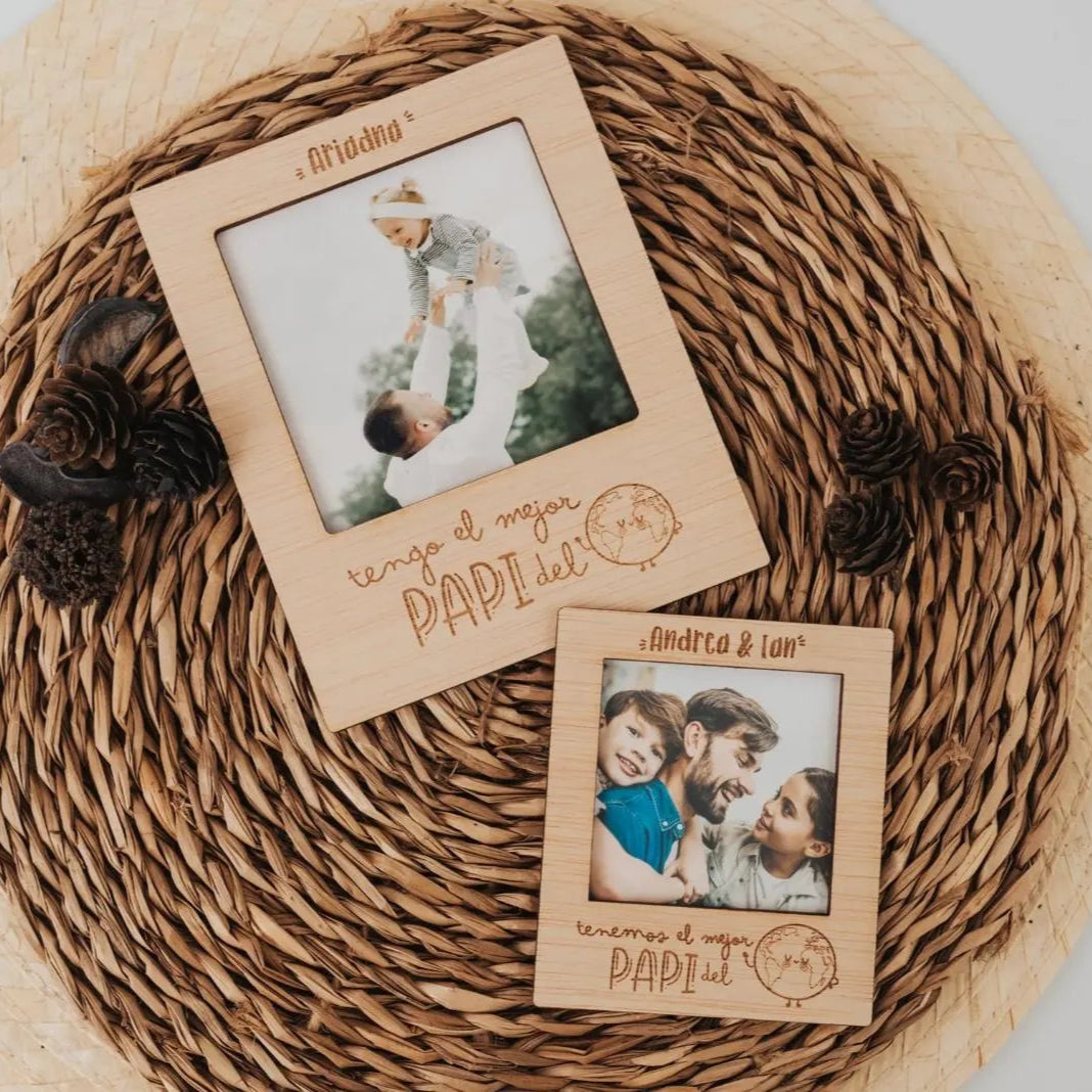 Portafotos Imán "Super Papá"