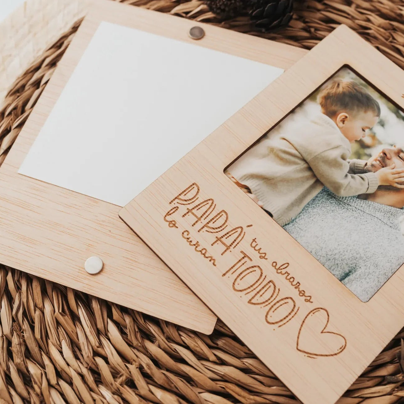 Portafotos Imán "Super Papá"