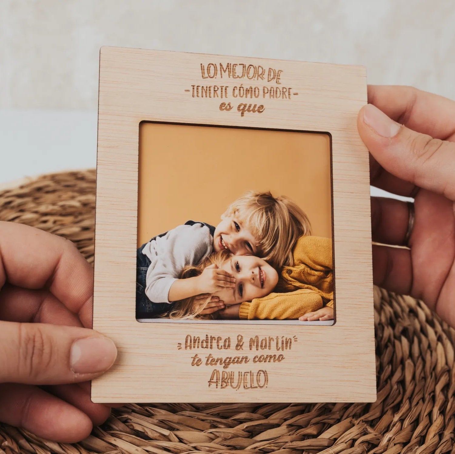 Portafotos Imán "Super Abuelo"