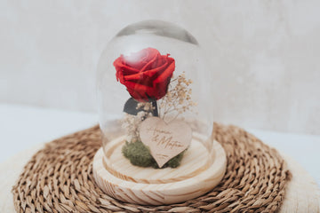 CÚPULA ROSA ETERNA PERSONALIZADA ESPECIAL SANT JORDI