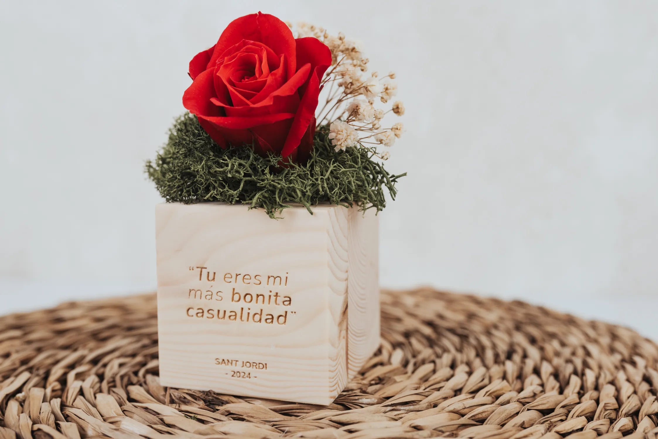 CUBOS DE MADERA "AMOR" ESPECIAL SANT JORDI