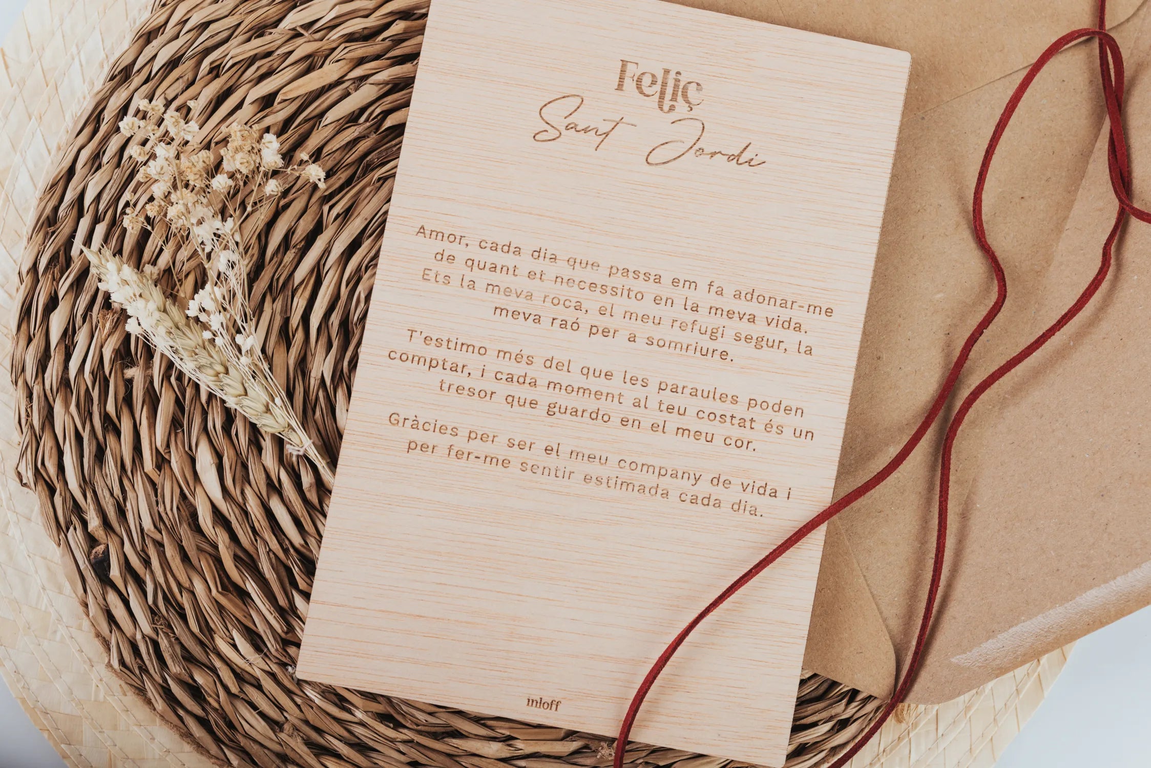 Tarjeta Mensaje "Sant Jordi"