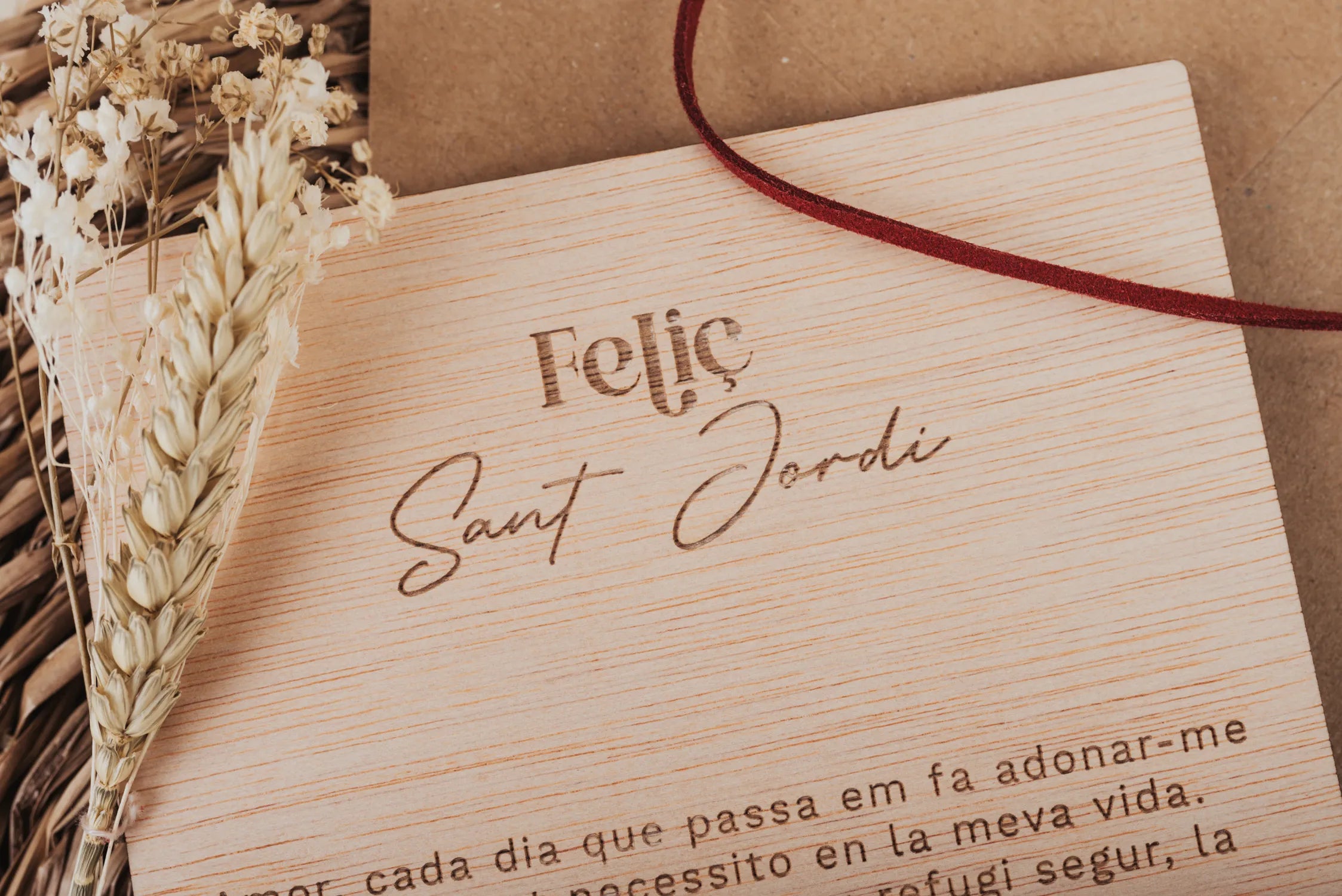 Tarjeta Mensaje "Sant Jordi"