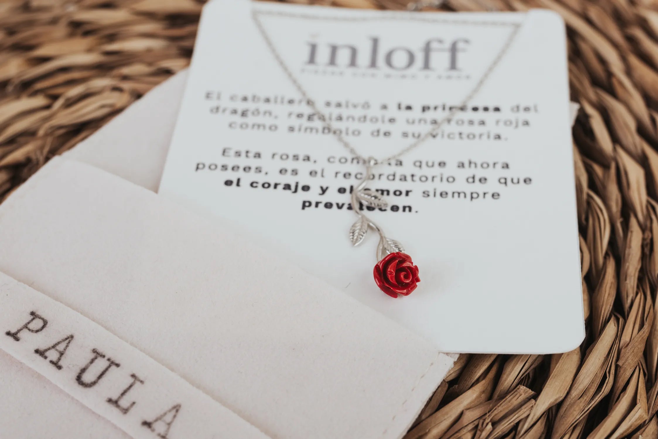 COLLAR DE PLATA "ROSA ETERNA" ESPECIAL SANT JORDI