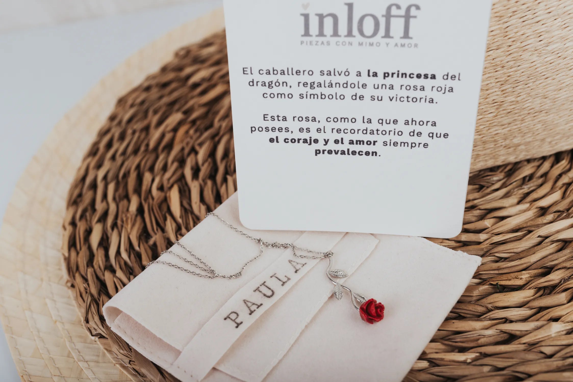 COLLAR DE PLATA "ROSA ETERNA" ESPECIAL SANT JORDI