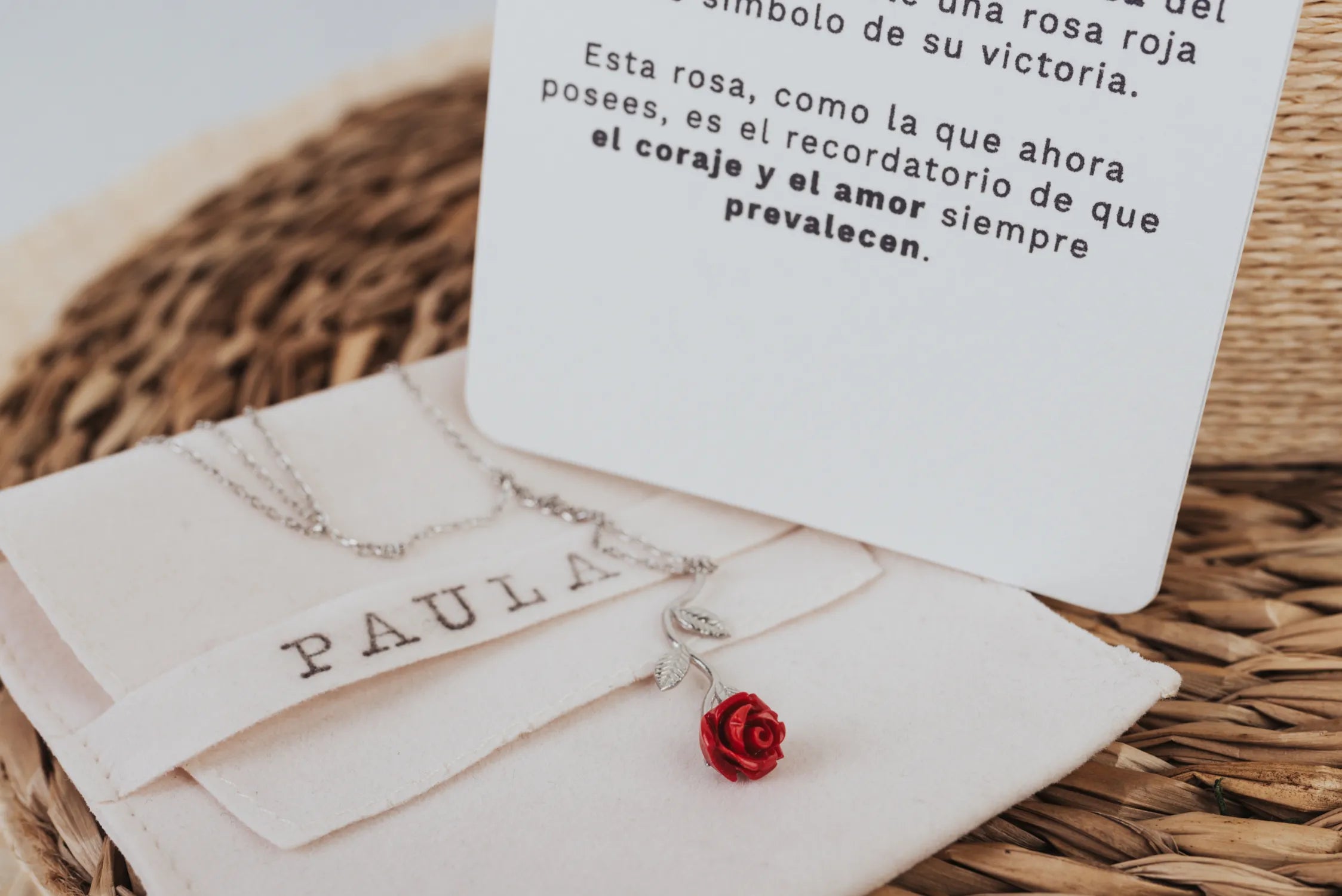 COLLAR DE PLATA "ROSA ETERNA" ESPECIAL SANT JORDI