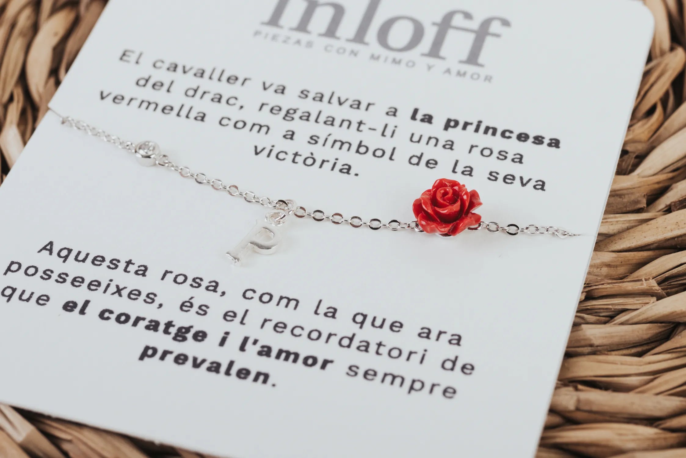 PULSERA DE PLATA "ROSA ETERNA" ESPECIAL SANT JORDI