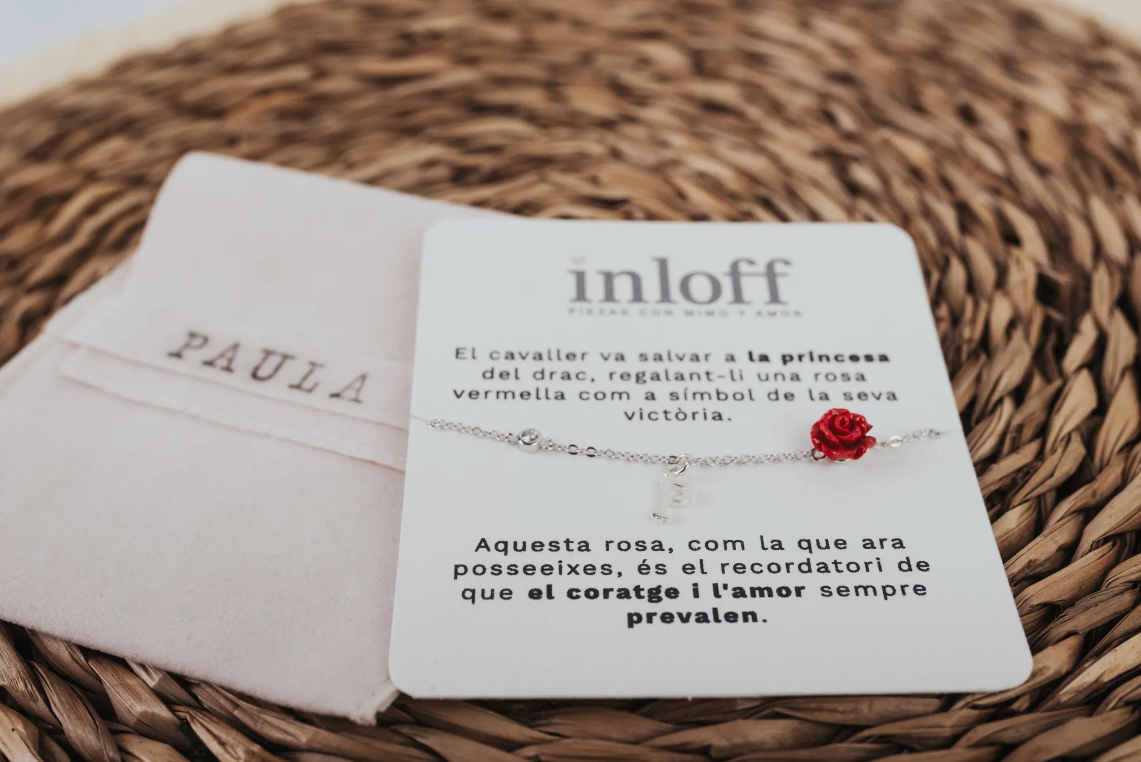 PULSERA DE PLATA "ROSA ETERNA" ESPECIAL SANT JORDI