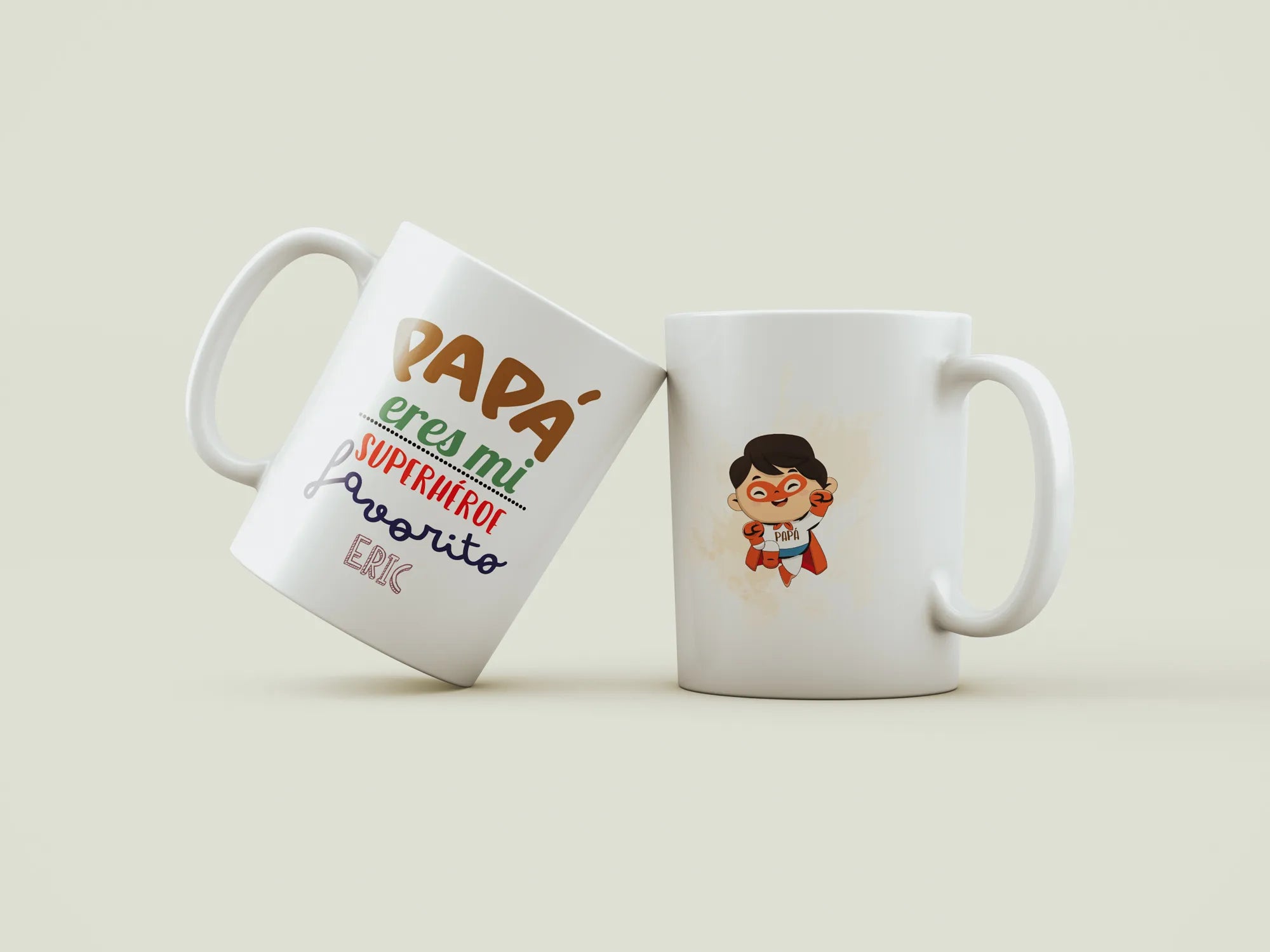 Taza Personalizada "Papá Superhéroe"